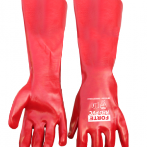 GUANTE PVC 18-45 CMS ROJO